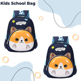 Kindergarten Cute Cartoon Kids School Bag for Boys and Girls (Blue)
